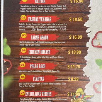 La Casita Fresh Mex Grill - menu - Mexican Near Me - Foley, Alabama