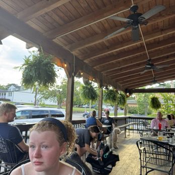 The Trailhead - Patio seating. - Burgers Near Me - Black Mountain, North Carolina