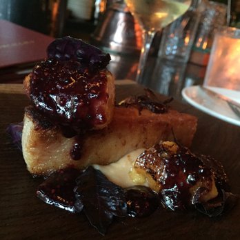 Morcilla - Pork belly with peaches and compote - Spanish Near Me - Pittsburgh, Pennsylvania