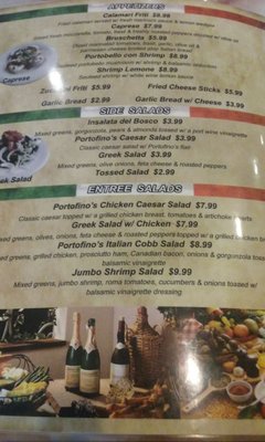 Menu photo 4 Portofino's Italian Restaurant Krum, TX