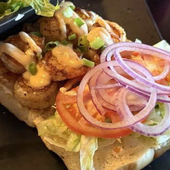 Three Finger Jack - Shrimp po' boy and side salad was top notch! - Steakhouses Near Me - Sisters, Oregon Three Finger Jack - Shrimp po' boy and side salad was top notch! - Steakhouses Near Me - Sisters, Oregon