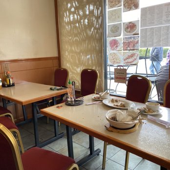 Spring House Chinese Restaurant - Inside. They take a long time to bus tables, so almost all of the tables had dirty plates/cups. - Chinese Near Me - Eugene, Oregon