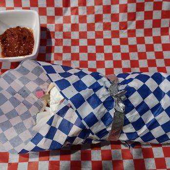 Wing Chow - Gyro with red schug on the side, which is spicy! - Asian Fusion Near Me - McKinney, Texas Wing Chow - Gyro with red schug on the side, which is spicy! - Asian Fusion Near Me - McKinney, Texas
