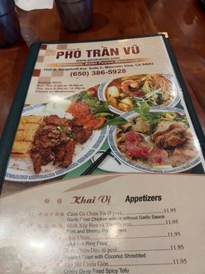 Menu photo 1 Pho Tran Vu Mountain View, CA Menu photo 1 Pho Tran Vu Mountain View, CA