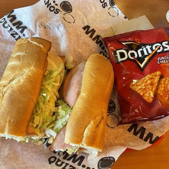 Quiznos - Two sandwiches and nacho cheese Doritos. - Sandwiches Near Me - San Clemente, California