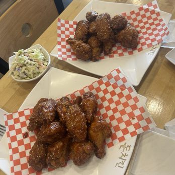 Don Chicken - 10. Fried Special Don Sauce Chicken 7. Spicy & Honey Chicken Not pictured: 16. Boneless Cheese Buldak - Chicken Shop Near Me - Encinitas, California