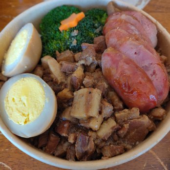 Orange Square - DELUXE BRAISED PORK RICE BOWL - Taiwanese Near Me - Santa Clara, California Orange Square - DELUXE BRAISED PORK RICE BOWL - Taiwanese Near Me - Santa Clara, California