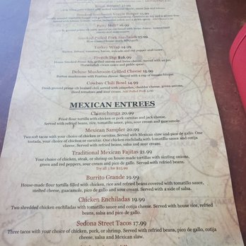 Open Range Grill and Tavern - Menu - American Near Me - Sedona, Arizona Open Range Grill and Tavern - Menu - American Near Me - Sedona, Arizona
