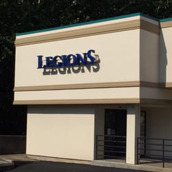 Legions Hobbies & Games - Store front. Corner of the shopping center