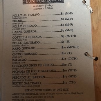 Puerto Viejo - Menu - Dominican Near Me - Brooklyn, New York