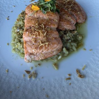 Marché Bacchus - Salmon with risotto - French Near Me - Las Vegas, Nevada Marché Bacchus - Salmon with risotto - French Near Me - Las Vegas, Nevada
