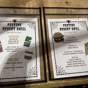 Terror In The Corn - food menu - Haunted Houses Near Me - Marana, Arizona