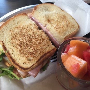 Latham Bakery - Cobb Sandwich and fruit - Patisserie/Cake Shop Near Me - Forney, Texas