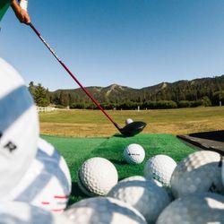 Bear Mountain Golf Course - Practice your swings and get dialed in before a round at the Bear Mountain Golf Course driving range.