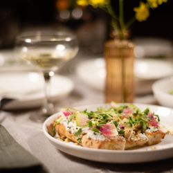 Masquerade - Feta and herb toast