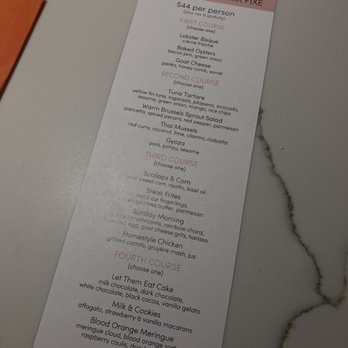 Cafe 44 - Pre fix menu 2022 - American Near Me - Alexandria, Virginia