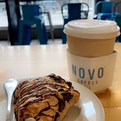 Chocolate chip scone & brewed coffee