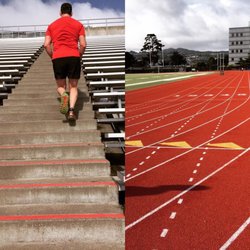 George M. Rush Stadium - Excellent location for a track workout! Track was recently resurfaced in early 2018.