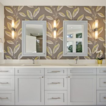 N & R Construction - a bathroom with two sinks and two mirrors - General Contractors Near Me - Seattle, Washington