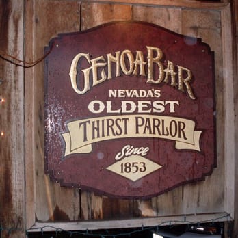 Genoa Bar - Sign - Dive Bars Near Me - Genoa, Nevada Genoa Bar - Sign - Dive Bars Near Me - Genoa, Nevada