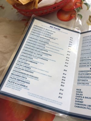 Menu photo 6 Mariscos Chente Inglewood, CA