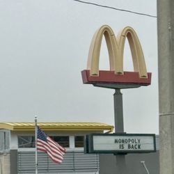 McDonald's - Golden Arches and gloomy morning