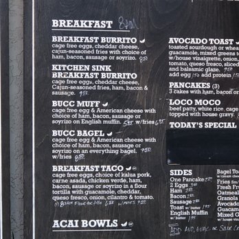 Buccaneer Cafe - Menu on the wall - Breakfast & Brunch Near Me - Oceanside, California Buccaneer Cafe - Menu on the wall - Breakfast & Brunch Near Me - Oceanside, California