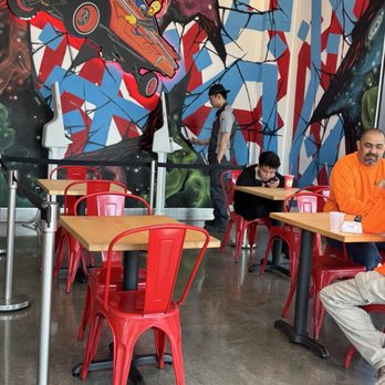 Dave's Hot Chicken - Dining area - Chicken Shop Near Me - Fontana, California Dave's Hot Chicken - Dining area - Chicken Shop Near Me - Fontana, California