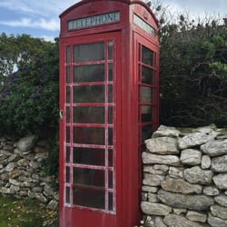 Rathlin Island - Old phone box on Rathlin