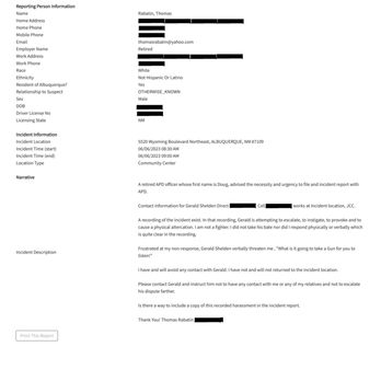 Jewish Community Center - This is the Police Incident Report Filed for the threat of gun. - Gyms Near Me - Albuquerque, New Mexico Jewish Community Center - This is the Police Incident Report Filed for the threat of gun. - Gyms Near Me - Albuquerque, New Mexico