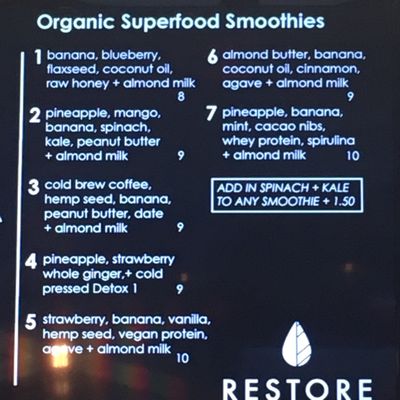 Menu photo 6 Restore Cold Pressed Cleveland, OH