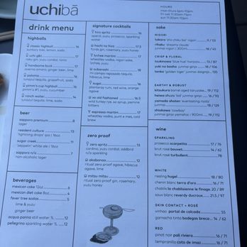 Uchiba Charlotte - menu - Japanese Near Me - Charlotte, North Carolina Uchiba Charlotte - menu - Japanese Near Me - Charlotte, North Carolina