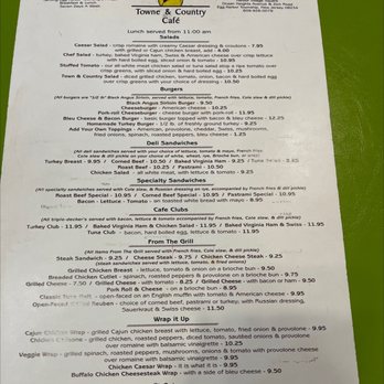Towne & Country Cafe - Lunch menu - Breakfast & Brunch Near Me - Egg Harbor Township, New Jersey Towne & Country Cafe - Lunch menu - Breakfast & Brunch Near Me - Egg Harbor Township, New Jersey