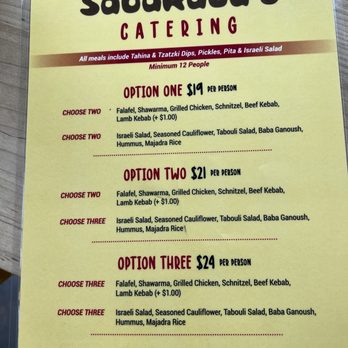 Sabaraba's - Menu - Mediterranean Near Me - Chamblee, Georgia