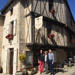 Auberge le Saint Jean - Claire with the owners Jean-Pierre and Dominique