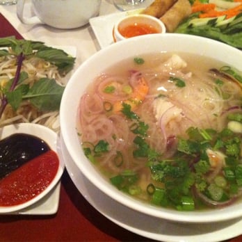 Saigon Spring Restaurant - Seafood soup with garnishes - Vietnamese Near Me - Clifton Park, New York Saigon Spring Restaurant - Seafood soup with garnishes - Vietnamese Near Me - Clifton Park, New York