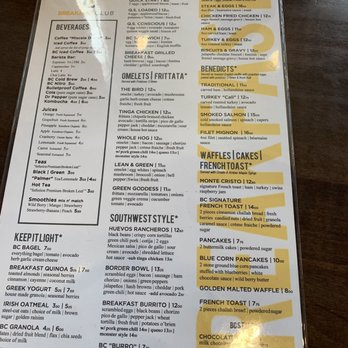 Breakfast Club - Menú - Breakfast & Brunch Near Me - Phoenix, Arizona