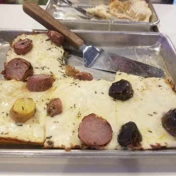 Ghost Box Pizza by Stem Ciders - Detroit style pizza: potato rosemary, perfect for sharing - Pizza Near Me - Lafayette, Colorado