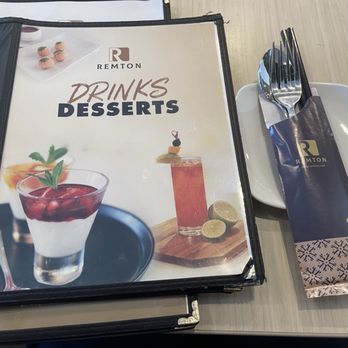 Remton - Place setting, dedicated drinks and dessert menu - Vietnamese Near Me - Webster, Texas