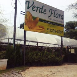 Verde Flora - Placa em frente à floricultura