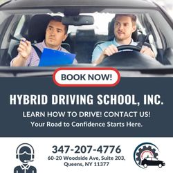 Hybrid Driving School - Want to learn how to drive? 

Hybrid Driving School, Inc. offers services to help you get your professional driver's license.
