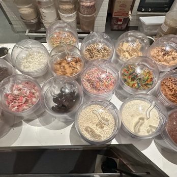 21 Choices Frozen Yogurt - Some of the mix-ins - Ice Cream & Frozen Yogurt Near Me - Pasadena, California 21 Choices Frozen Yogurt - Some of the mix-ins - Ice Cream & Frozen Yogurt Near Me - Pasadena, California