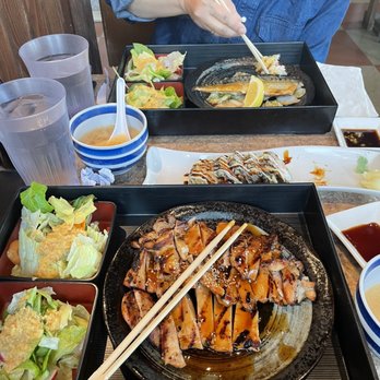 Sushi Ari - Saba and chix teriyaki. Miso and salad. Good presentation. Ceramic plates. Not plastic. - Sushi Bars Near Me - Puyallup, Washington Sushi Ari - Saba and chix teriyaki. Miso and salad. Good presentation. Ceramic plates. Not plastic. - Sushi Bars Near Me - Puyallup, Washington
