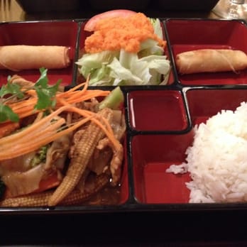 South Side Thai Restaurant - Lunch special came with all this plus soup - Thai Near Me - Wallingford, Connecticut