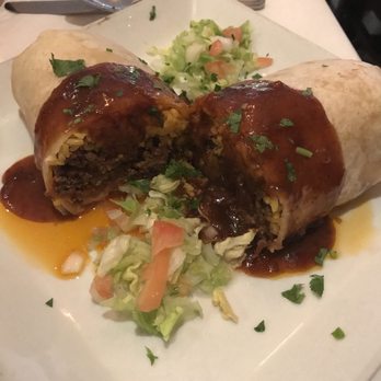 Don Quijote - Burrito Ranchero Beef- $18. Super expensive for a burrito that comes with only a house salad and no sides! - Mexican Near Me - Patchogue, New York