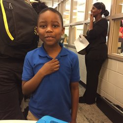 Creekside High School - Little Brother also came to support