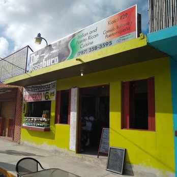 Ossobuco, Kiosk #29 - One of the many restaurants of the Luquillo Puerto Rico kiosks. - Italian Near Me - Luquillo, Puerto Rico