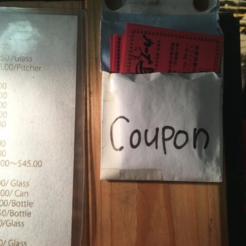 Carp Dori - Coupon by menus outside - Izakaya Near Me - Honolulu, Hawaii Carp Dori - Coupon by menus outside - Izakaya Near Me - Honolulu, Hawaii