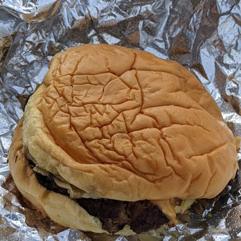Frank Gourmet Hot Dogs - Fried Onion Cheeseburger definitely tasted better than looked. - Hot Dogs Near Me - Buffalo, New York Frank Gourmet Hot Dogs - Fried Onion Cheeseburger definitely tasted better than looked. - Hot Dogs Near Me - Buffalo, New York