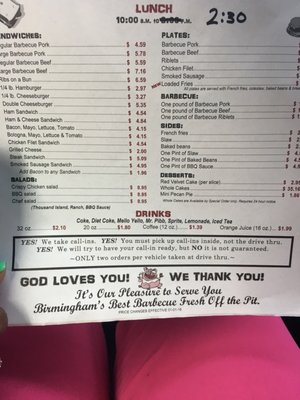 Menu photo 5 The Pit Bbq Birmingham, AL